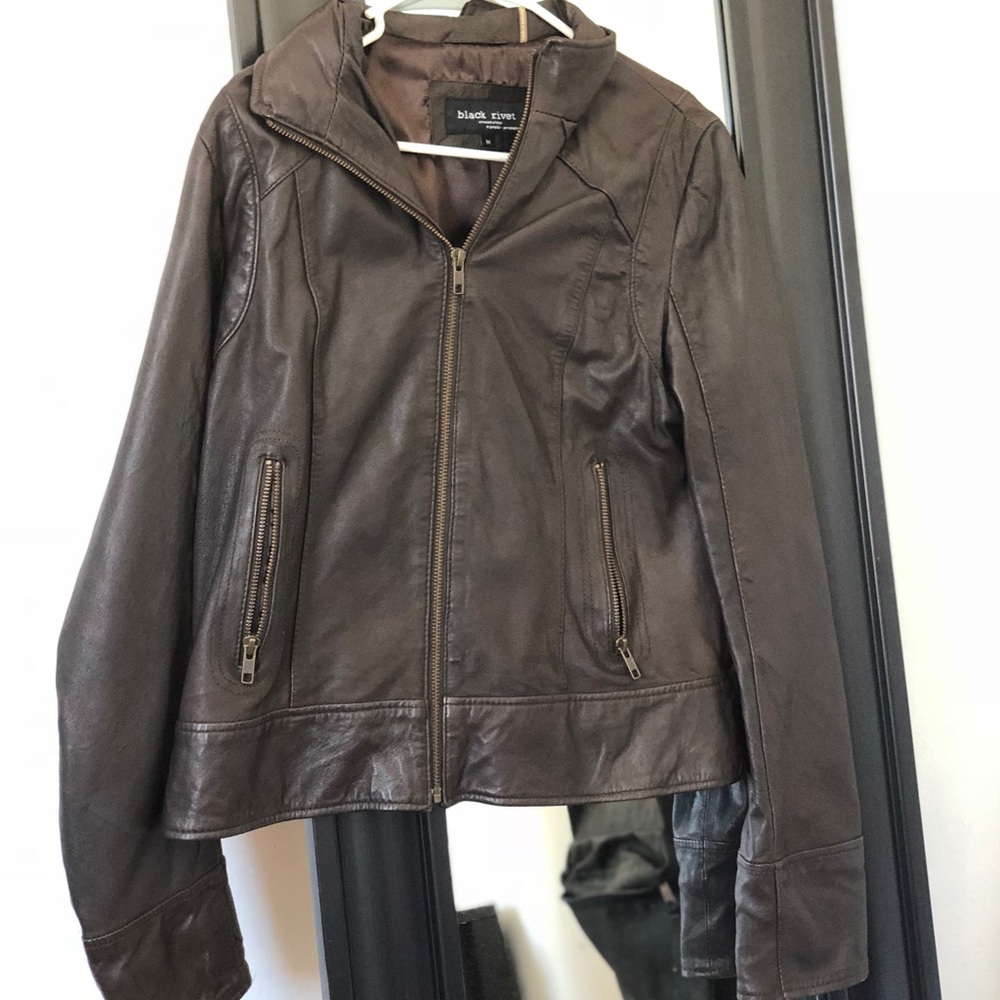 Dark Brown Leather Jacket